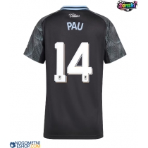 Ženski Nogometni dresi Aston Villa Pau Torres #14 Gostujoči 2025-26 Kratek Rokav